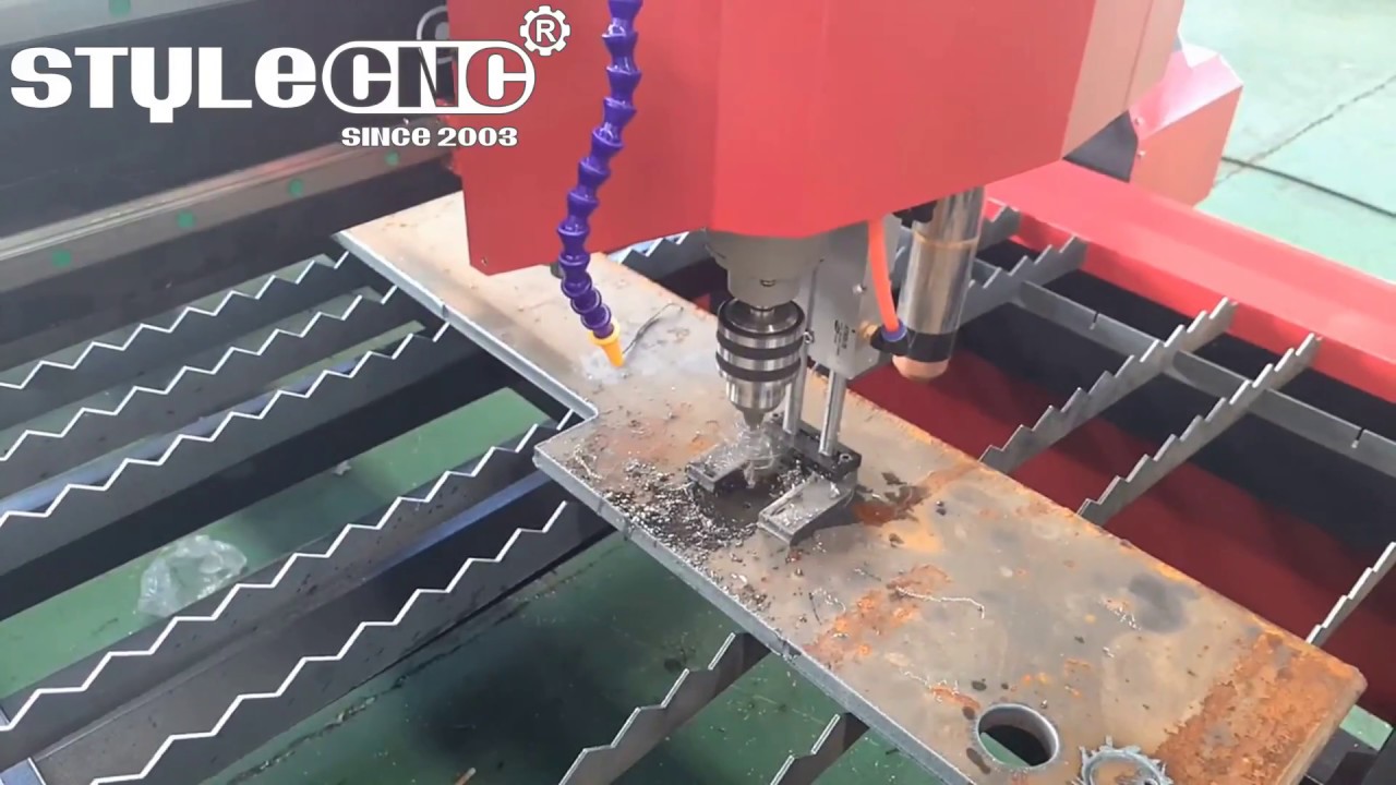 數(shù)控等離子切割工作臺與鉆孔頭組合 數(shù)控等離子切割工作臺與鉆孔頭組合